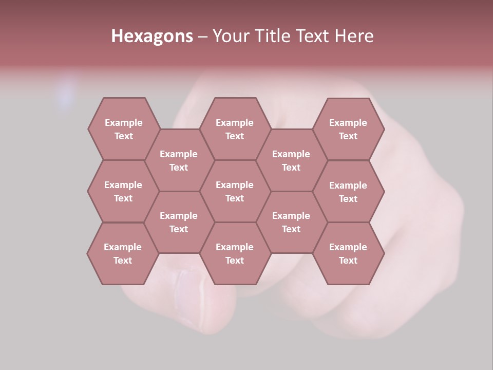 A Close Up Of Hand Pointing Towards Camera. PowerPoint Template