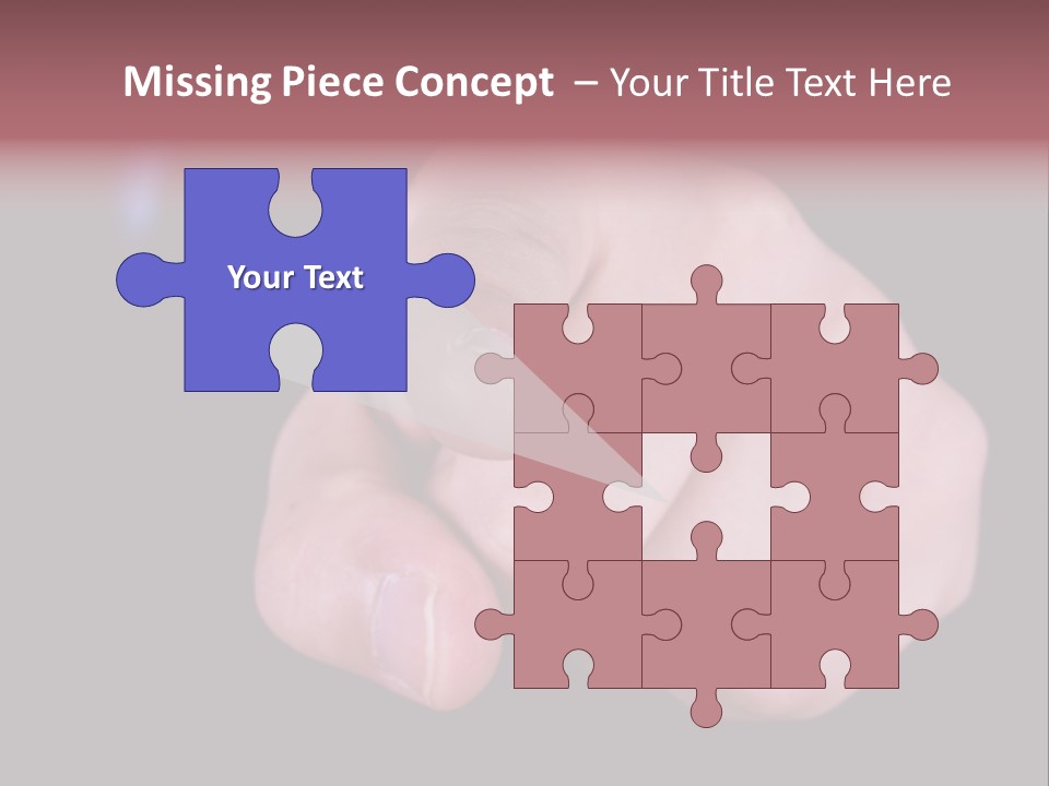 A Close Up Of Hand Pointing Towards Camera. PowerPoint Template