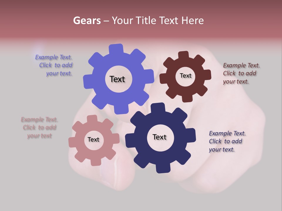 A Close Up Of Hand Pointing Towards Camera. PowerPoint Template