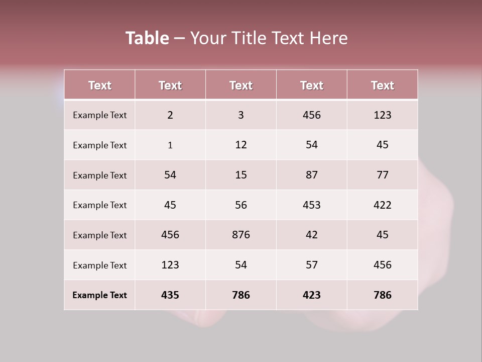 A Close Up Of Hand Pointing Towards Camera. PowerPoint Template