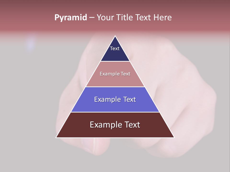 A Close Up Of Hand Pointing Towards Camera. PowerPoint Template