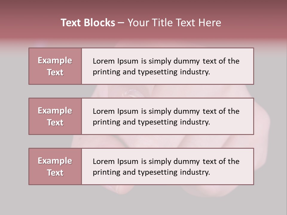 A Close Up Of Hand Pointing Towards Camera. PowerPoint Template