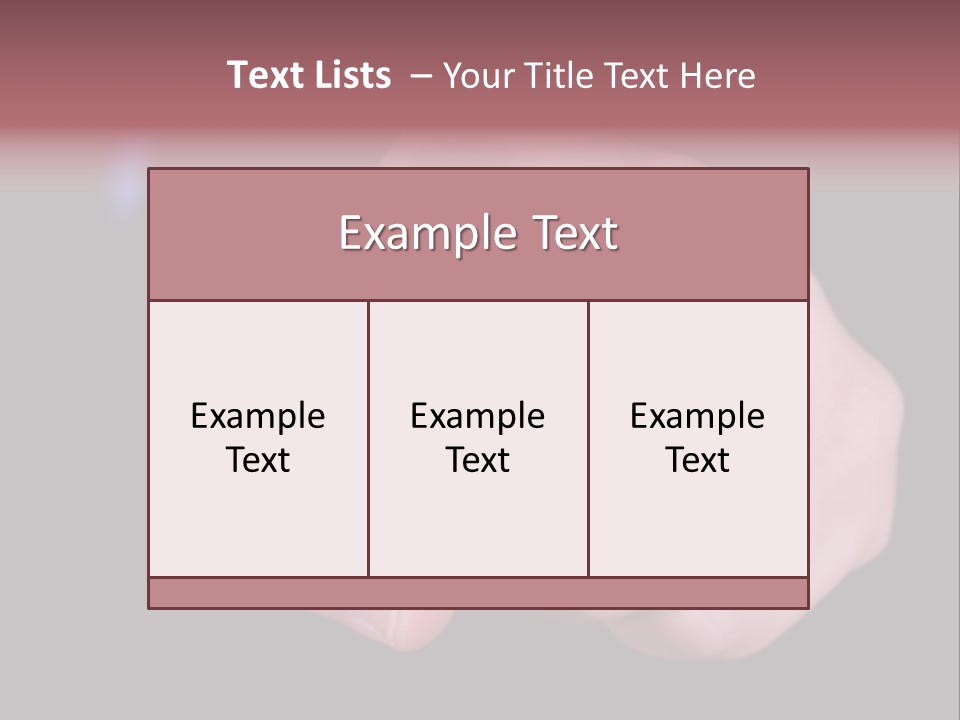 A Close Up Of Hand Pointing Towards Camera. PowerPoint Template