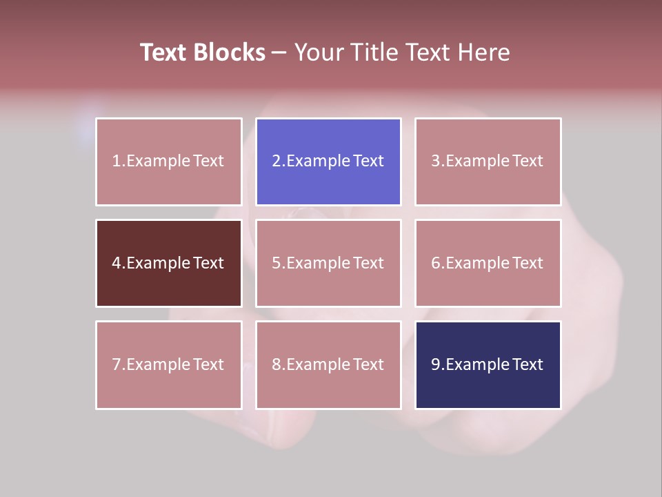 A Close Up Of Hand Pointing Towards Camera. PowerPoint Template