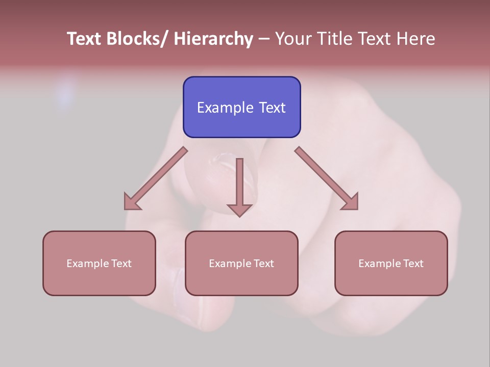 A Close Up Of Hand Pointing Towards Camera. PowerPoint Template