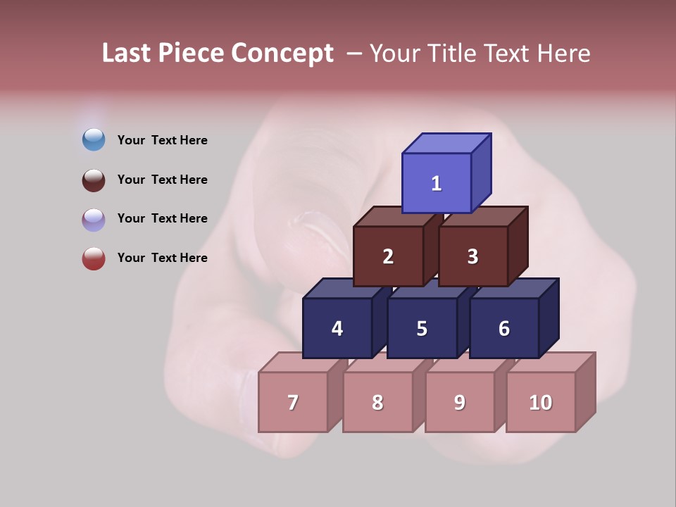 A Close Up Of Hand Pointing Towards Camera. PowerPoint Template