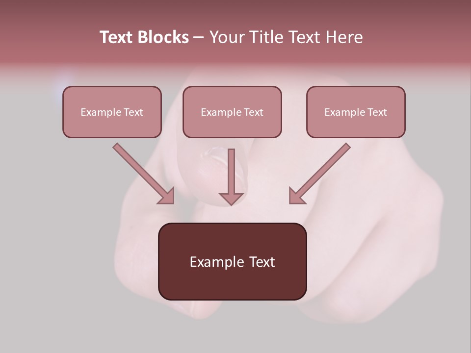A Close Up Of Hand Pointing Towards Camera. PowerPoint Template