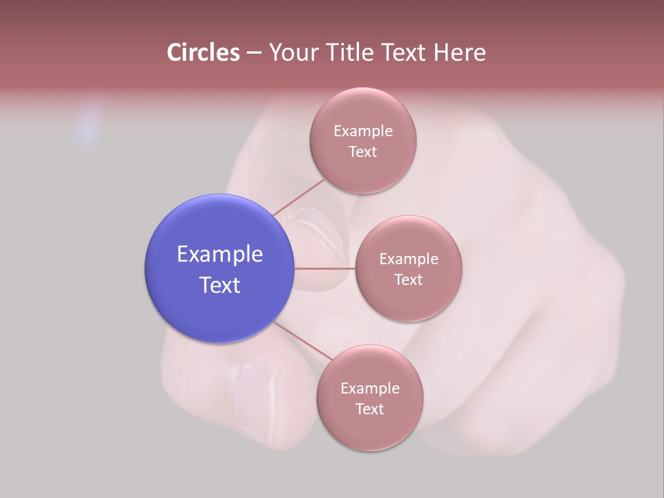 A Close Up Of Hand Pointing Towards Camera. PowerPoint Template