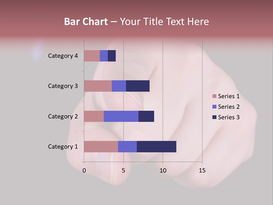 A Close Up Of Hand Pointing Towards Camera. PowerPoint Template