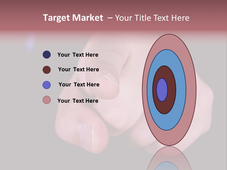 A Close Up Of Hand Pointing Towards Camera. PowerPoint Template