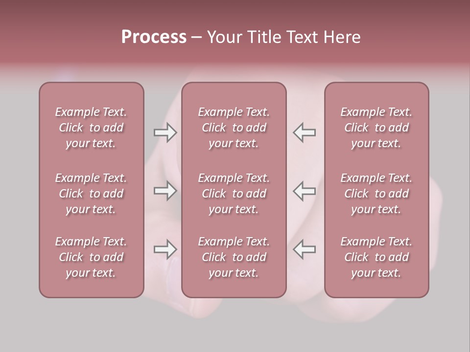 A Close Up Of Hand Pointing Towards Camera. PowerPoint Template