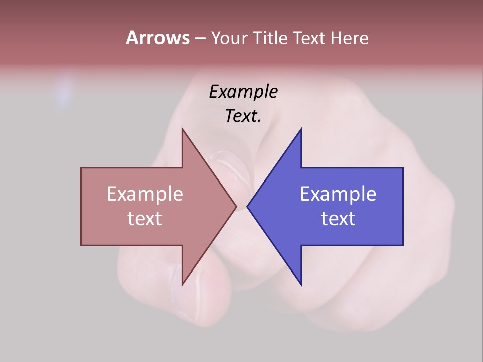 A Close Up Of Hand Pointing Towards Camera. PowerPoint Template
