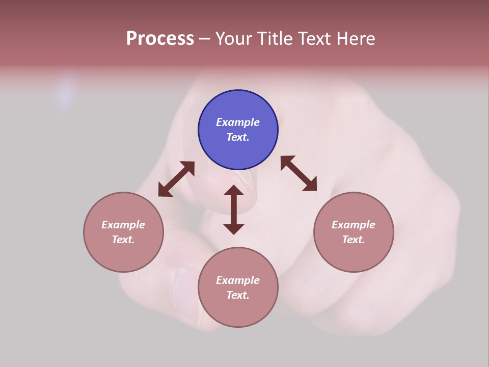 A Close Up Of Hand Pointing Towards Camera. PowerPoint Template
