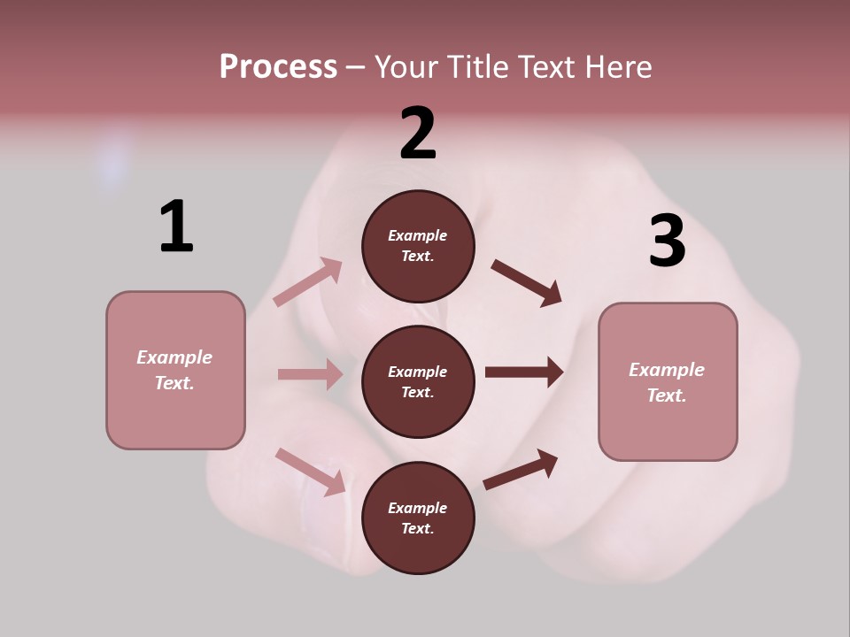 A Close Up Of Hand Pointing Towards Camera. PowerPoint Template