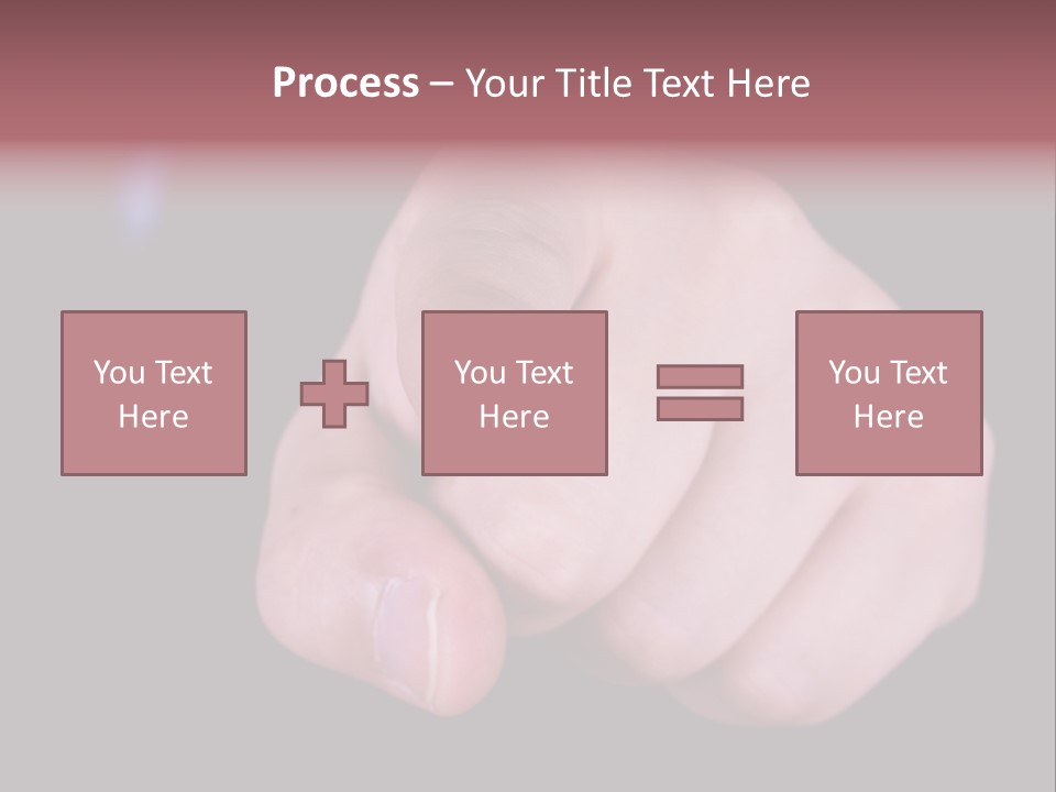 A Close Up Of Hand Pointing Towards Camera. PowerPoint Template