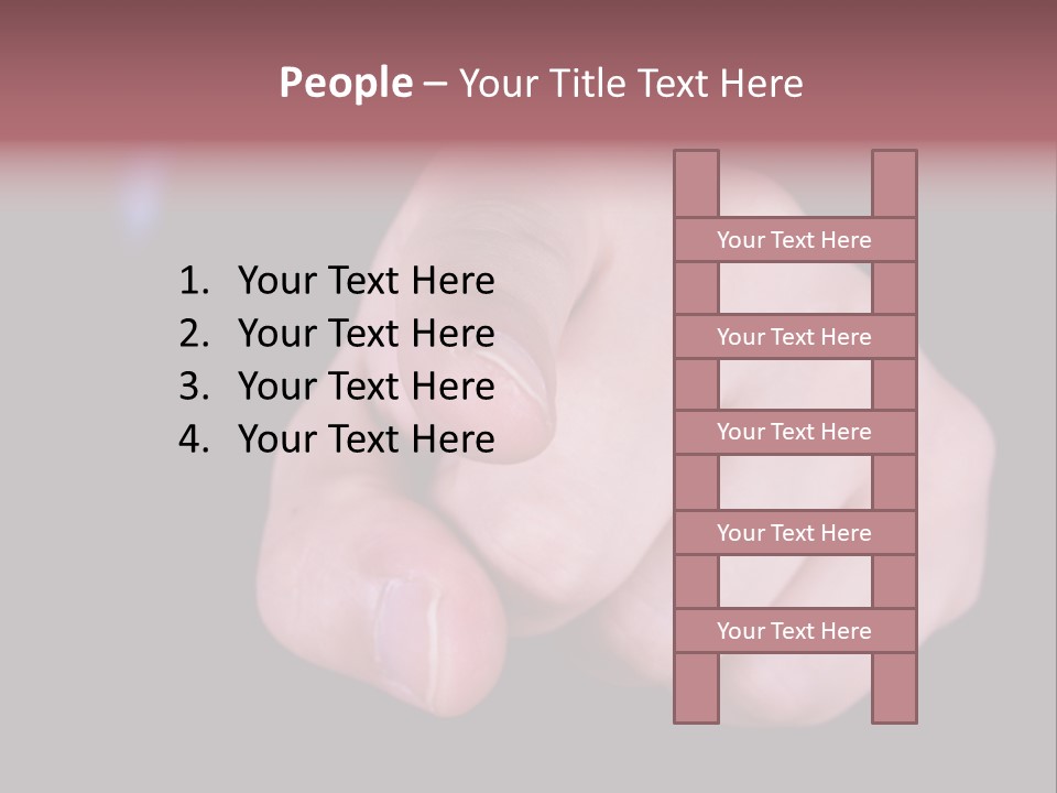 A Close Up Of Hand Pointing Towards Camera. PowerPoint Template