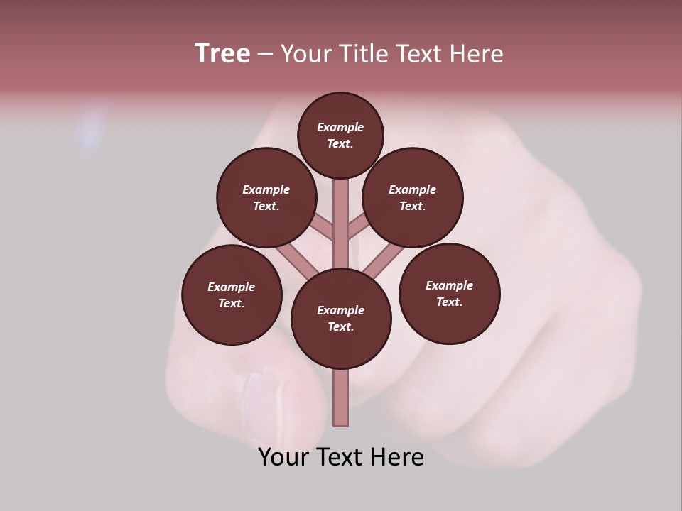 A Close Up Of Hand Pointing Towards Camera. PowerPoint Template