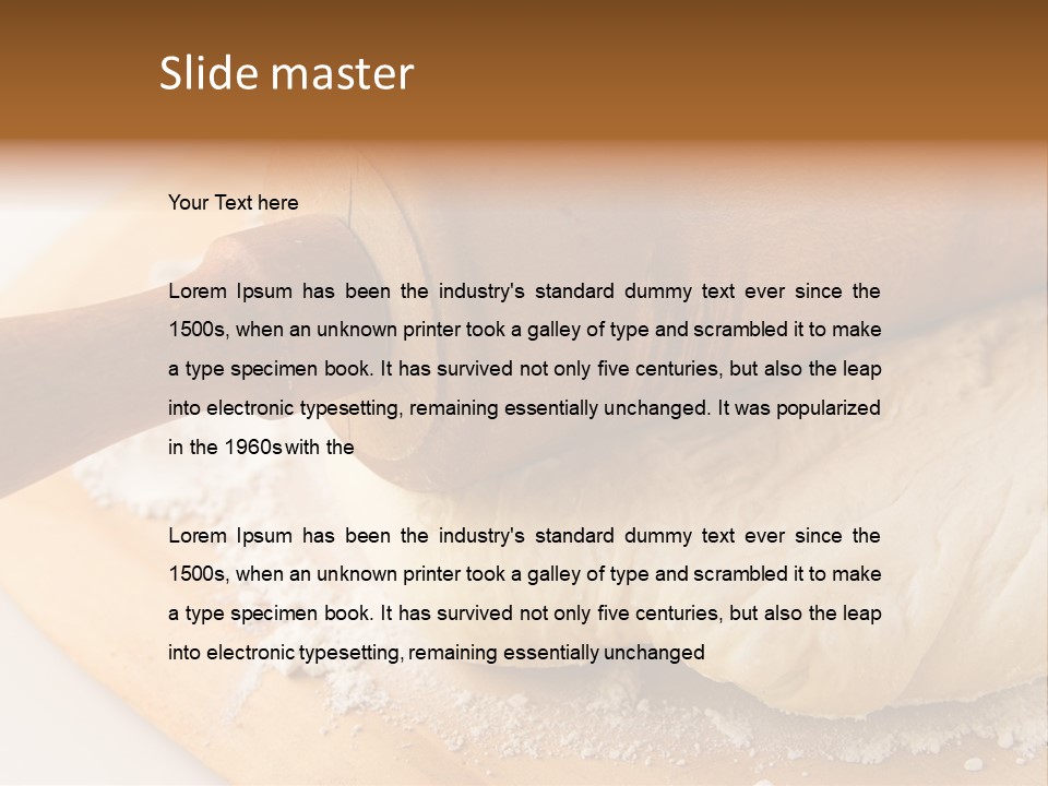 Yeast Dough For Baking PowerPoint Template