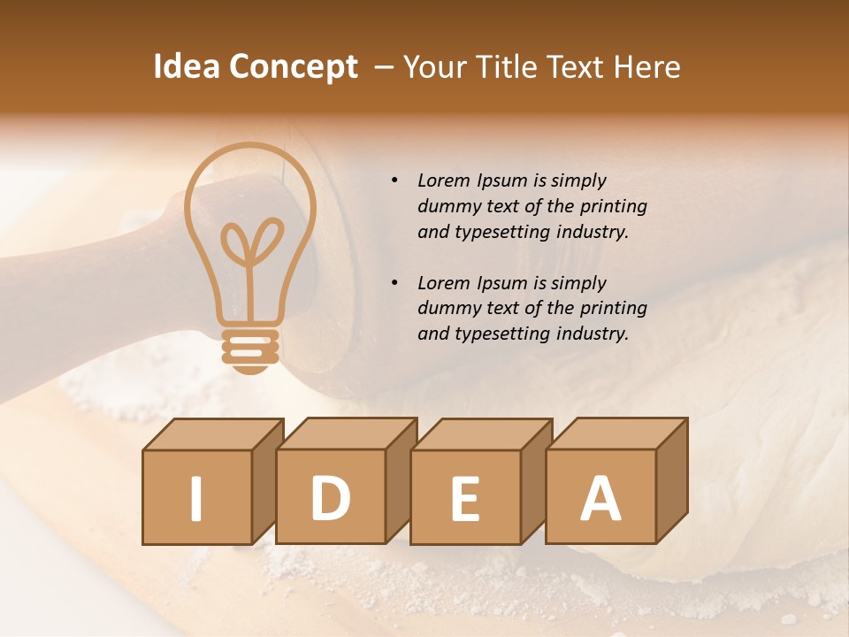 Yeast Dough For Baking PowerPoint Template