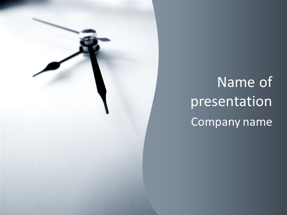 Close Up Of A Watch PowerPoint Template