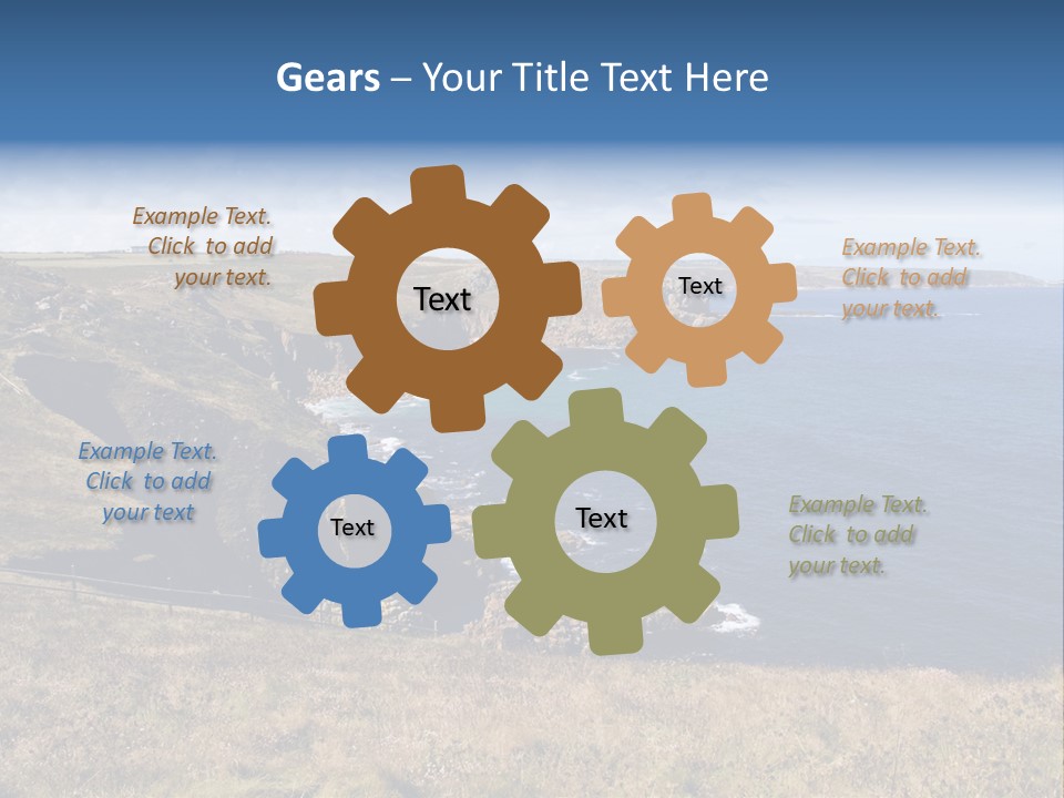 Lands End Cliffs PowerPoint Template