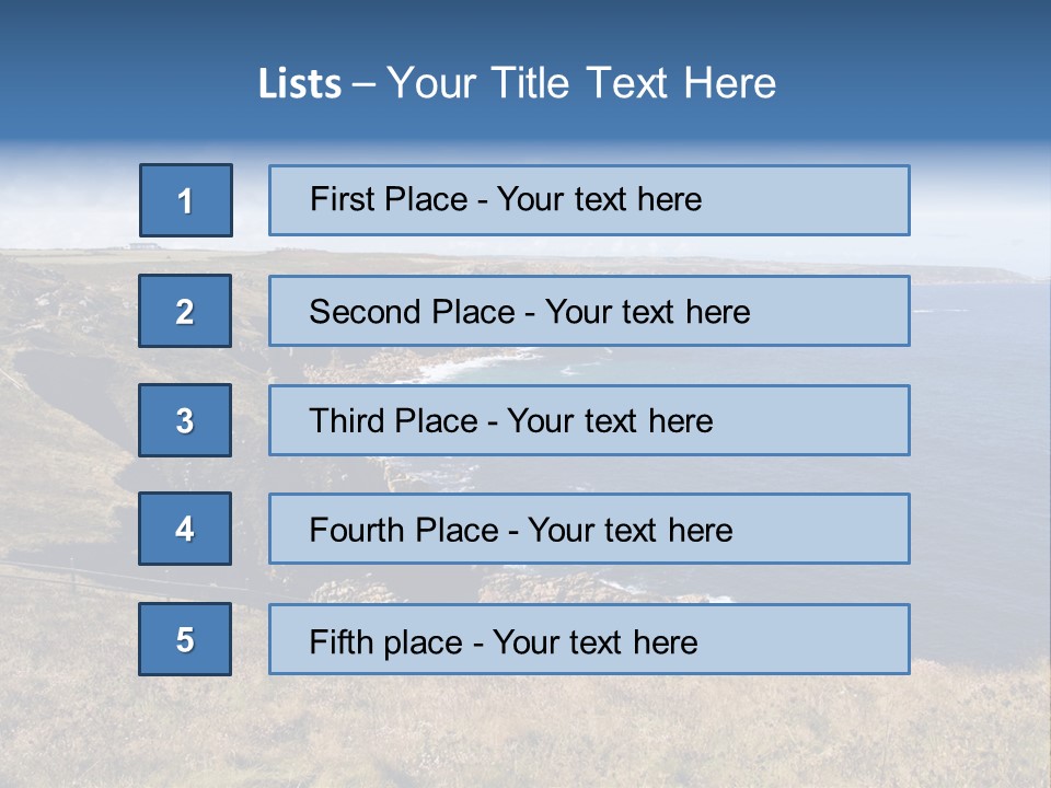 Lands End Cliffs PowerPoint Template