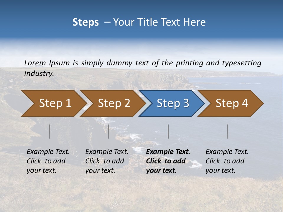 Lands End Cliffs PowerPoint Template
