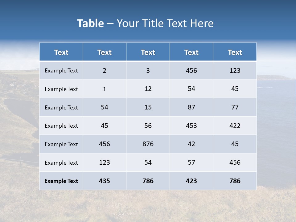 Lands End Cliffs PowerPoint Template