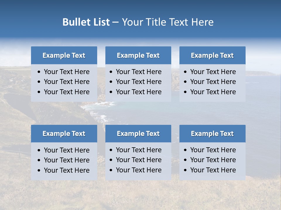 Lands End Cliffs PowerPoint Template