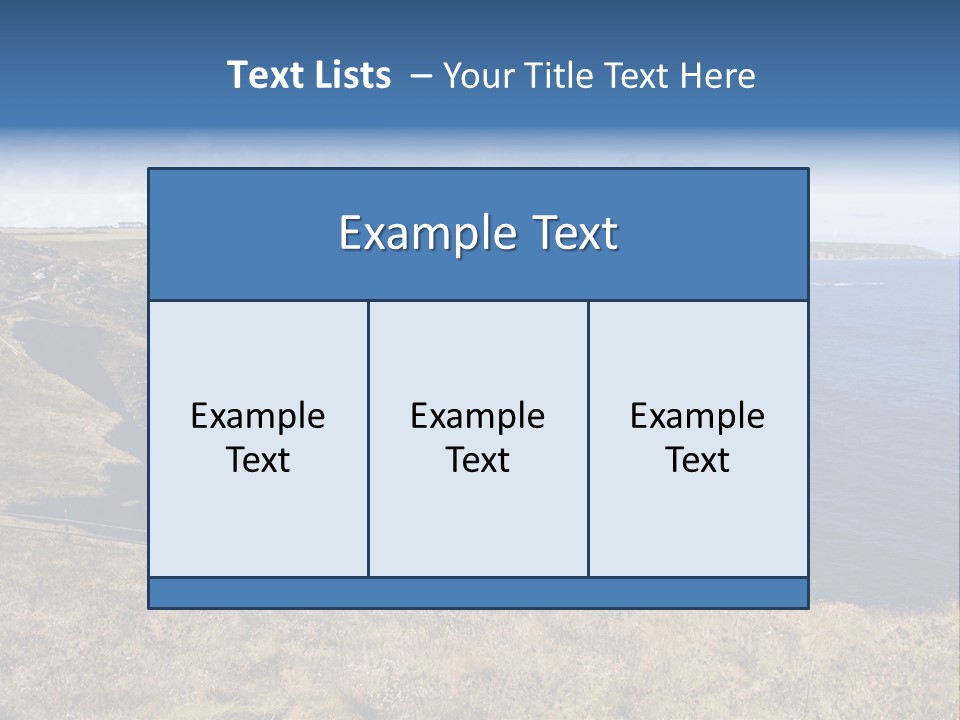 Lands End Cliffs PowerPoint Template