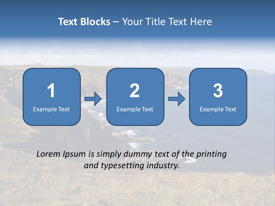 Lands End Cliffs PowerPoint Template