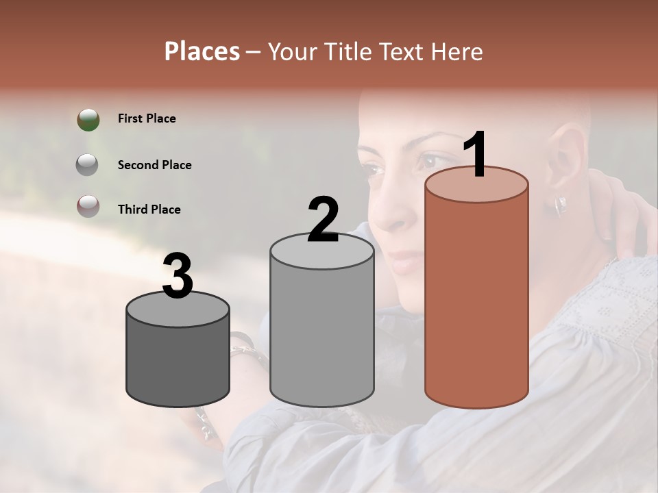 Breast Cancer Survivor With Positive Attitude PowerPoint Template