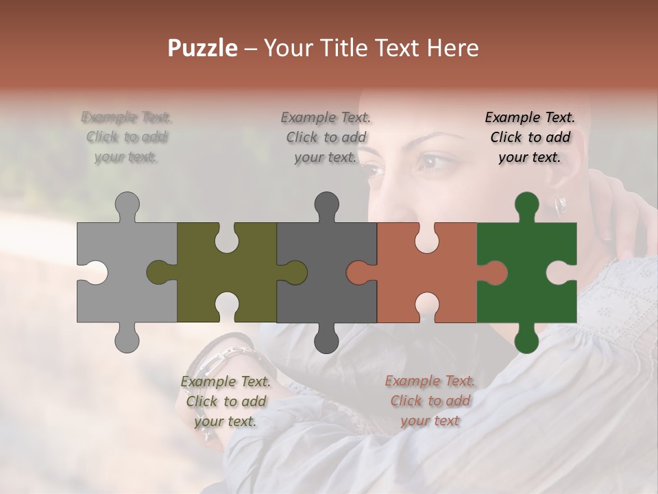 Breast Cancer Survivor With Positive Attitude PowerPoint Template