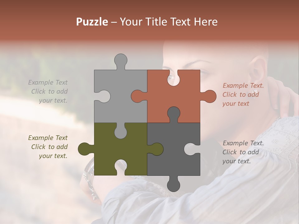 Breast Cancer Survivor With Positive Attitude PowerPoint Template