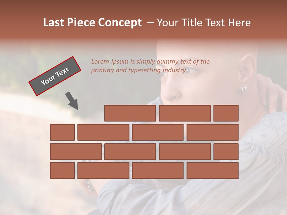 Breast Cancer Survivor With Positive Attitude PowerPoint Template