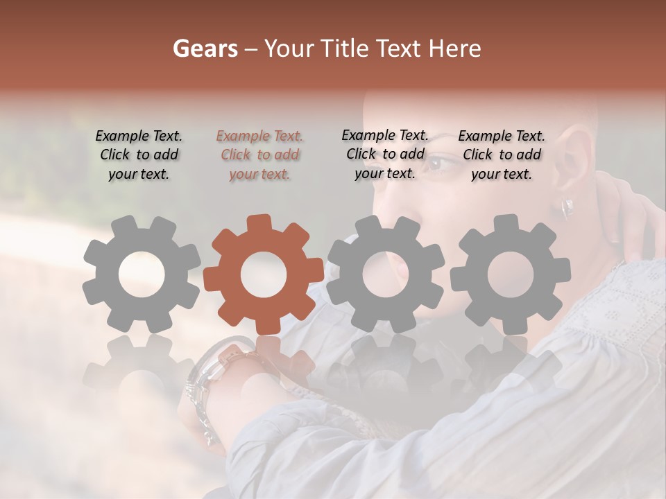 Breast Cancer Survivor With Positive Attitude PowerPoint Template