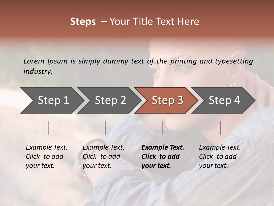 Breast Cancer Survivor With Positive Attitude PowerPoint Template