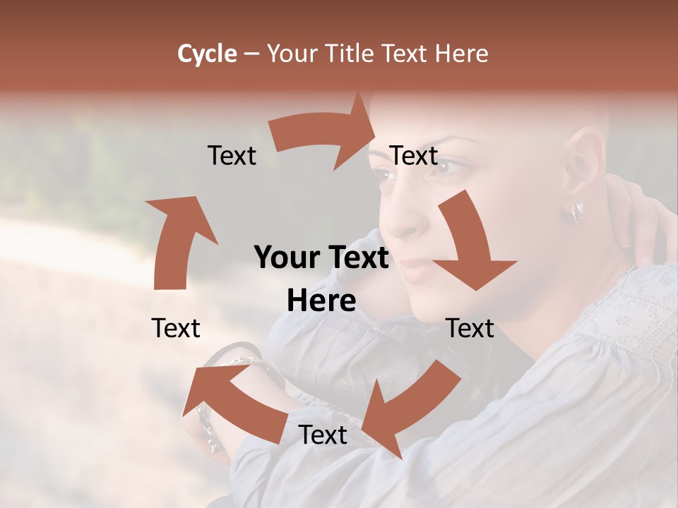 Breast Cancer Survivor With Positive Attitude PowerPoint Template