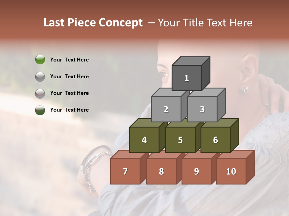 Breast Cancer Survivor With Positive Attitude PowerPoint Template