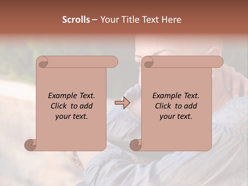 Breast Cancer Survivor With Positive Attitude PowerPoint Template