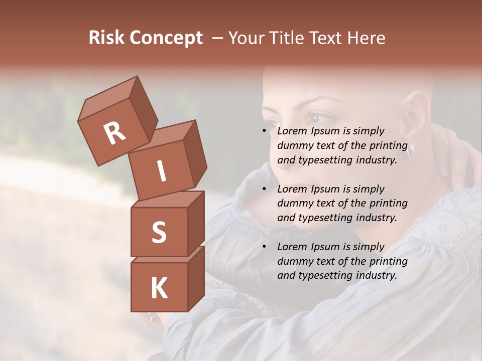 Breast Cancer Survivor With Positive Attitude PowerPoint Template