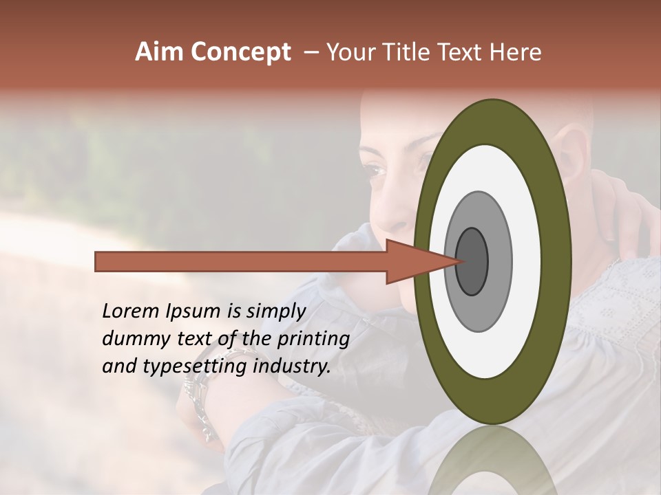 Breast Cancer Survivor With Positive Attitude PowerPoint Template