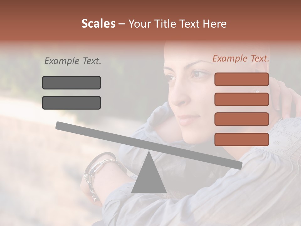 Breast Cancer Survivor With Positive Attitude PowerPoint Template