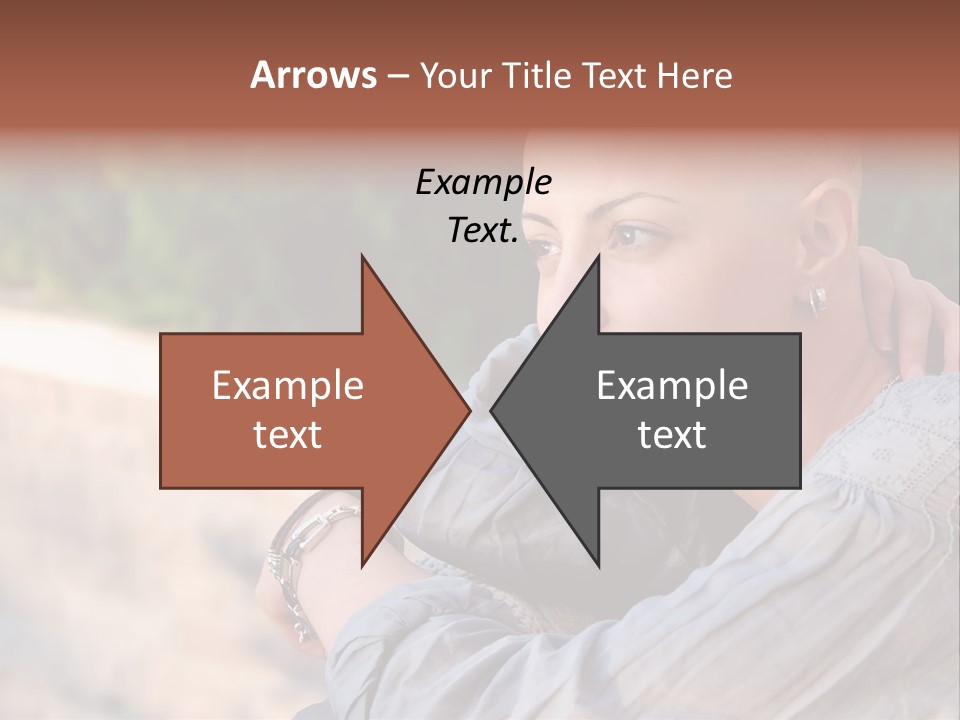 Breast Cancer Survivor With Positive Attitude PowerPoint Template