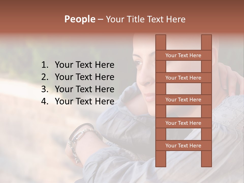 Breast Cancer Survivor With Positive Attitude PowerPoint Template