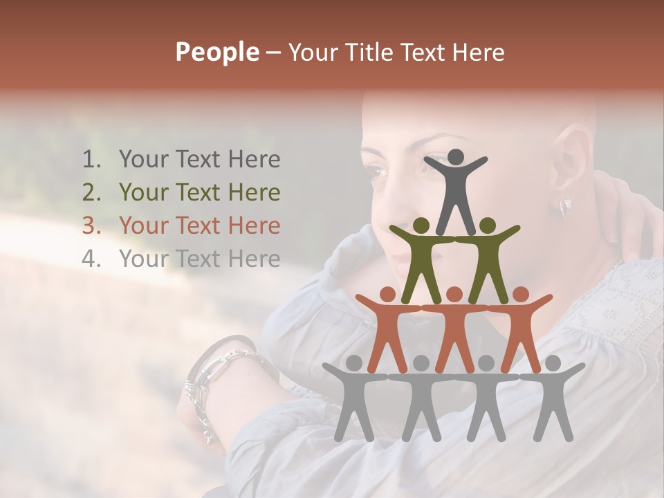 Breast Cancer Survivor With Positive Attitude PowerPoint Template