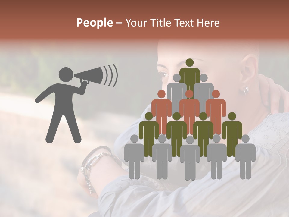 Breast Cancer Survivor With Positive Attitude PowerPoint Template