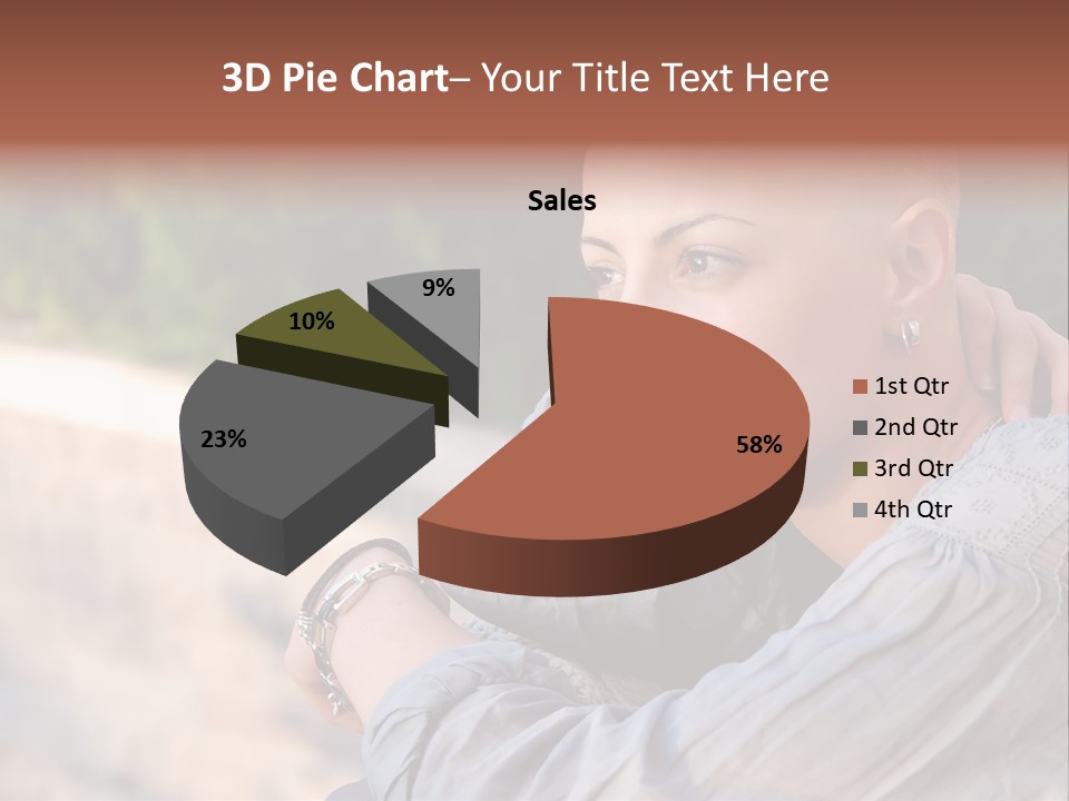 Breast Cancer Survivor With Positive Attitude PowerPoint Template