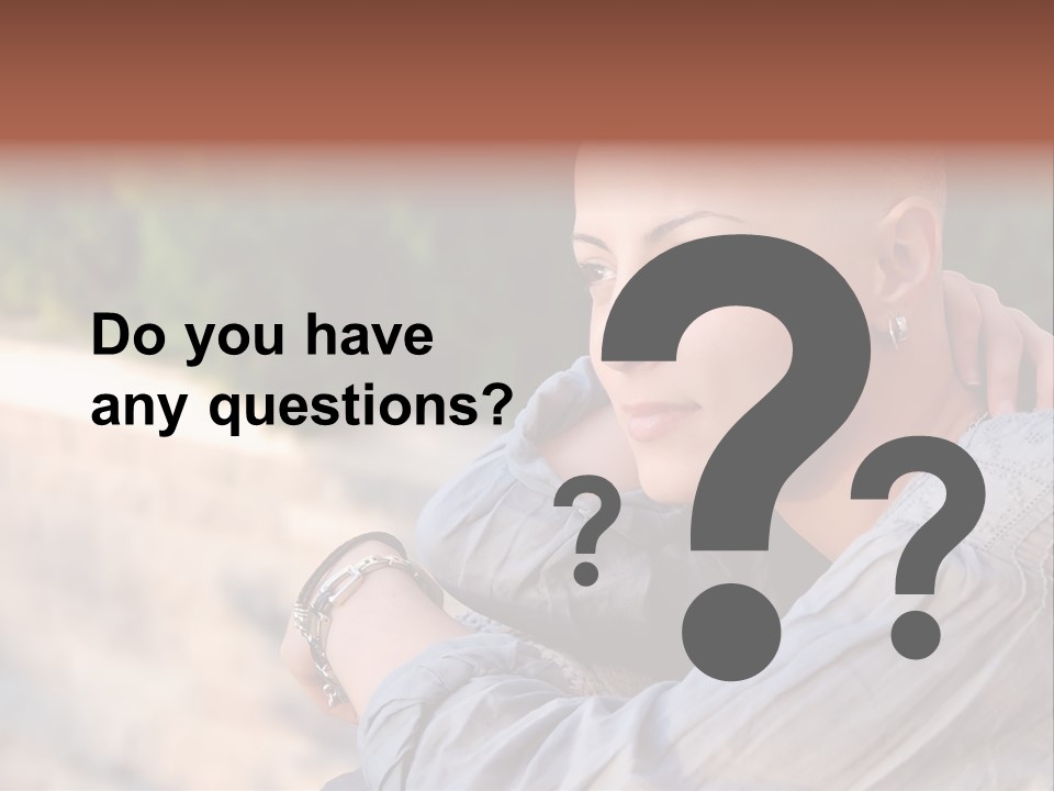 Breast Cancer Survivor With Positive Attitude PowerPoint Template