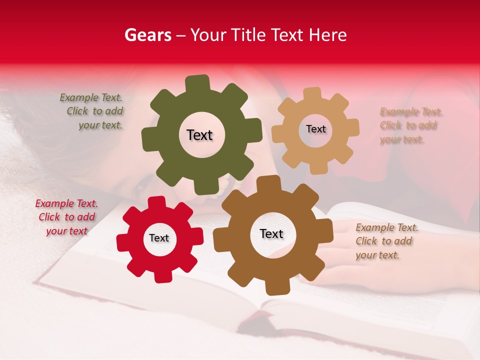 Schoolboy Having Fun During Studying PowerPoint Template